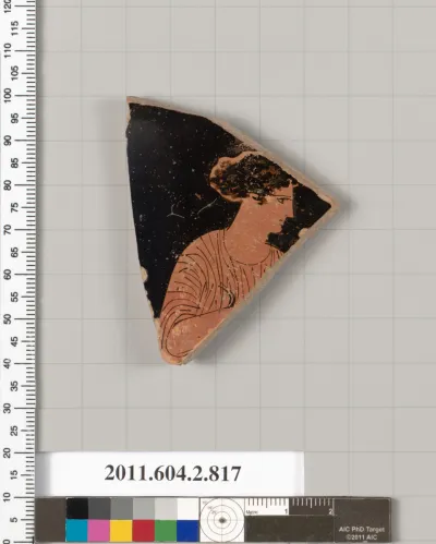 Terracotta fragment of a bell-krater (bowl for mixing wine and water)