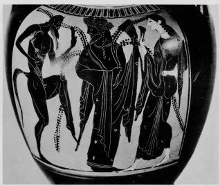 AMPHORA, NECK (ATHENIAN, BLACK-FIGURE)