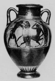 AMPHORA, BELLY, TYPE B (ATHENIAN, BLACK-FIGURE)