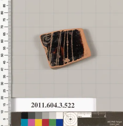 Terracotta fragment of a column-krater (bowl for mixing wine and water)