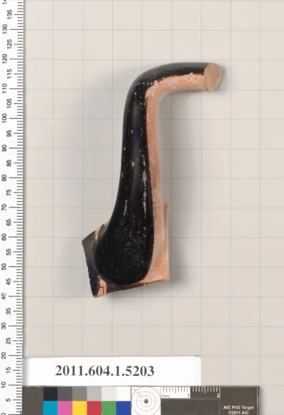 Terracotta fragment of a kylix (drinking cup)