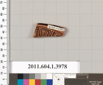 Terracotta fragment of a kylix (drinking cup)