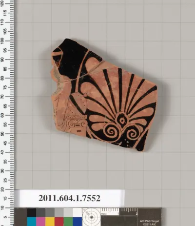 Terracotta fragment of a kylix (drinking cup)