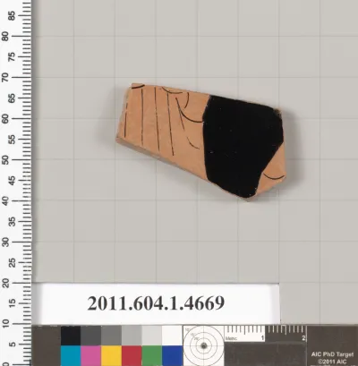 Terracotta fragment of a kylix (drinking cup)