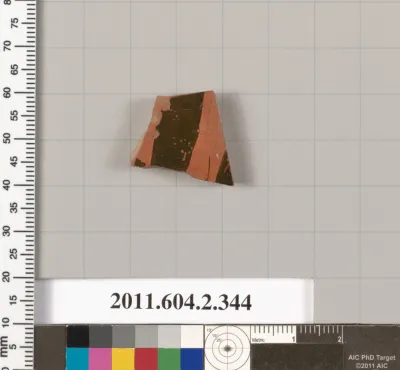 Terracotta fragment of a column-krater (bowl for mixing wine and water)