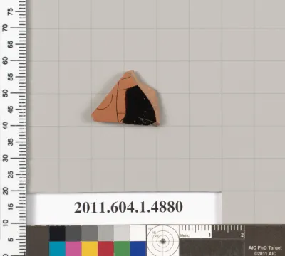 Terracotta fragment of a kylix (drinking cup)