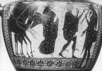 HYDRIA, FRAGMENTS (ATHENIAN, BLACK-FIGURE)
