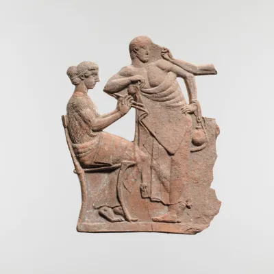Terracotta relief