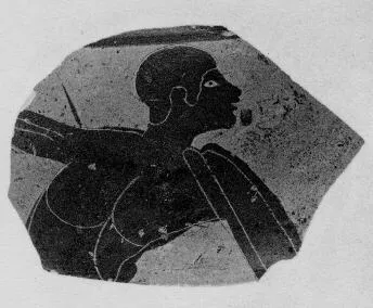 FRAGMENT (ETRUSCAN, BLACK-FIGURE)