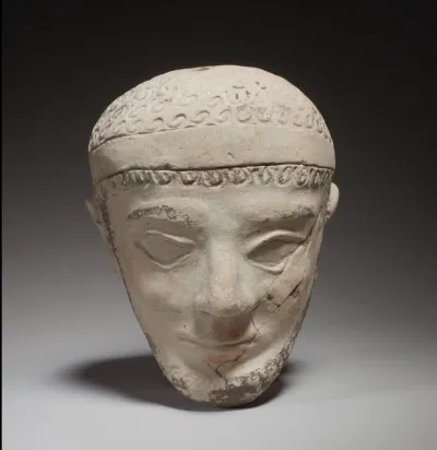 Terracotta head of a man