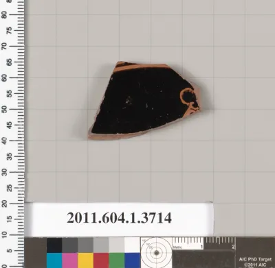 Terracotta fragment of a kylix (drinking cup)