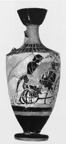 LEKYTHOS (ATHENIAN, BLACK-FIGURE)