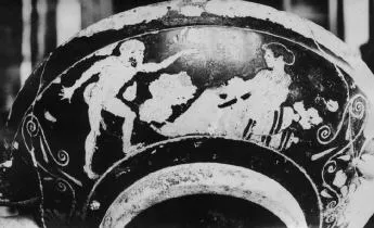 CUP, STEMLESS (ATHENIAN, RED-FIGURE)