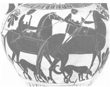 AMPHORA, NECK (ATHENIAN, BLACK-FIGURE)