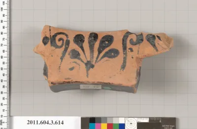Terracotta fragment of a column-krater (bowl for mixing wine and water)