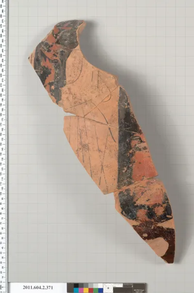 Terracotta fragment of a column-krater (bowl for mixing wine and water)