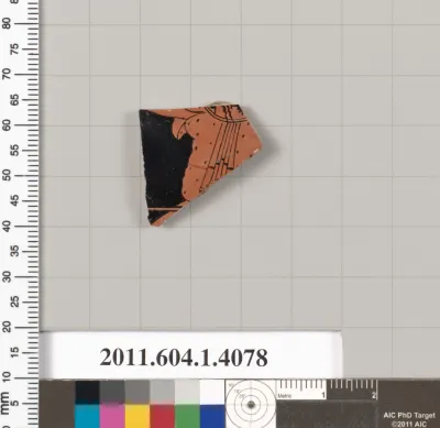 Terracotta fragment of a kylix (drinking cup)