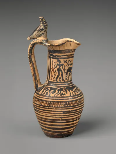 Terracotta oinochoe (jug)