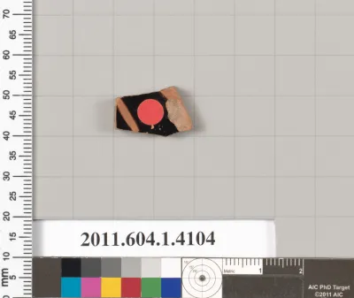 Terracotta fragment of a kylix (drinking cup)