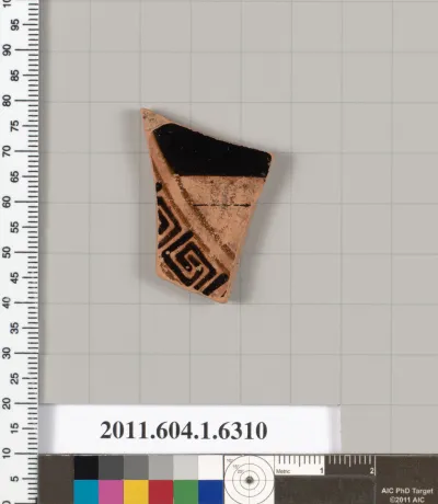 Terracotta fragment of a kylix (drinking cup)