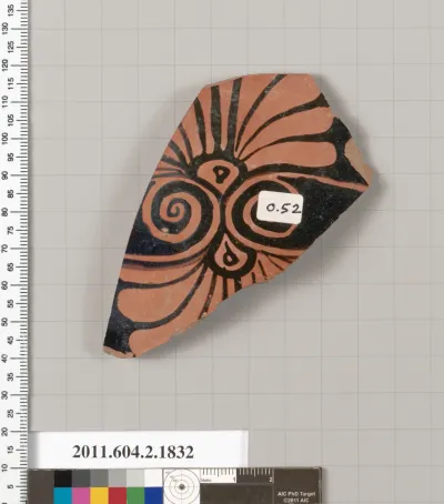 Terracotta fragment of a skyphos (deep drinking cup)