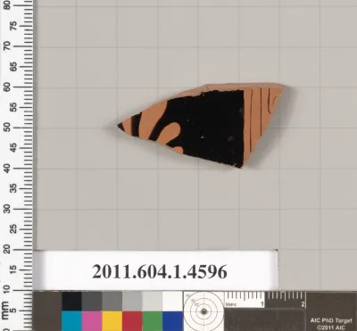 Terracotta fragment of a kylix (drinking cup)