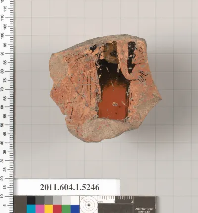 Terracotta fragment of a kylix (drinking cup)