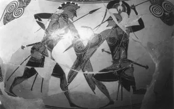 AMPHORA, NECK (ATHENIAN, BLACK-FIGURE)
