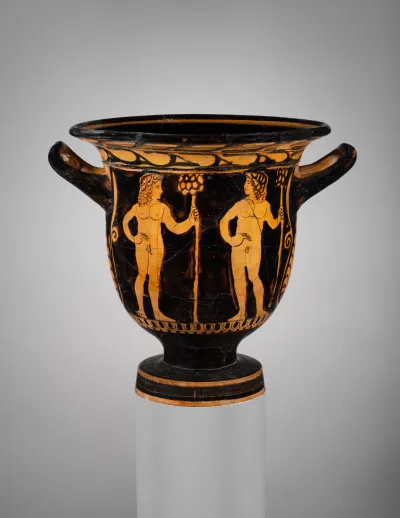 Terracotta bell-krater (bowl for mixing wine and water)