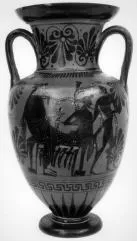 AMPHORA, NECK (ATHENIAN, BLACK-FIGURE)