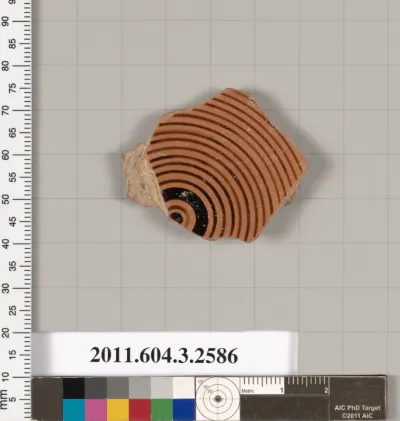 Terracotta fragment of a Little Master cup (drinking cup)