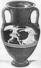 AMPHORA, NECK (ATHENIAN, RED-FIGURE)