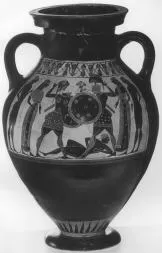 AMPHORA, BELLY, TYPE B (ATHENIAN, BLACK-FIGURE)