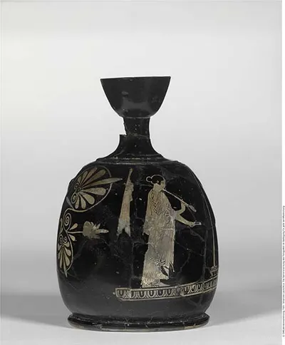 Attisch rotfigurige Bauchlekythos (Aryballos)