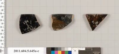 Terracotta rim fragments of kylikes (drinking cups)