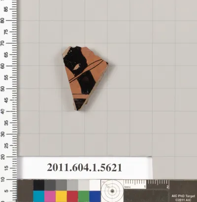 Terracotta fragment of a kylix (drinking cup)