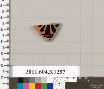 Terracotta fragment of a skyphos (deep drinking cup)