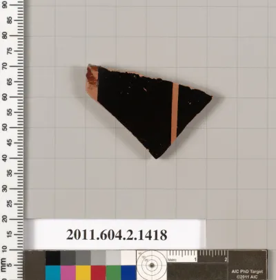 Terracotta fragment of a skyphos (deep drinking cup)