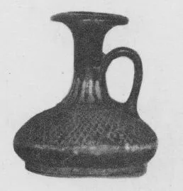 LEKYTHOS, SQUAT (SOUTH ITALIAN, GNATHIAN, BLACK GLAZE)