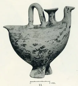 FIGURE VASE, ASKOS (CYPRIOT, BRONZE AGE, RED SLIP AND BLACK SLIP WARES)