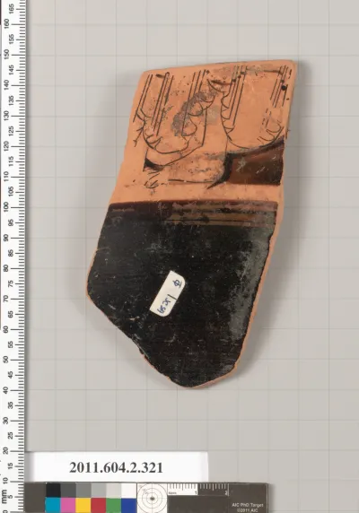 Terracotta fragment of a column-krater (bowl for mixing wine and water)