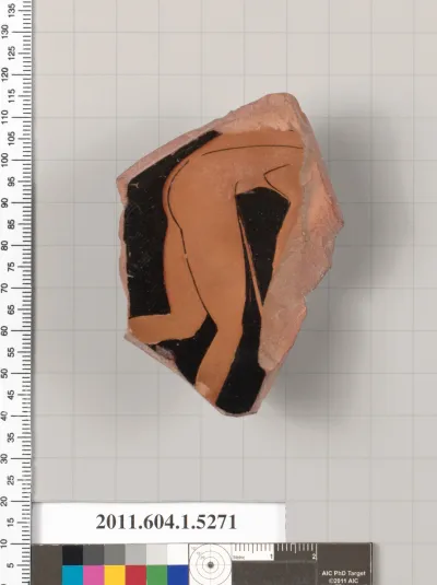 Terracotta fragment of a kylix (drinking cup)