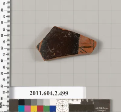 Terracotta fragment of a column-krater (bowl for mixing wine and water)