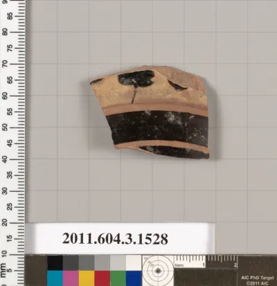 Terracotta fragment of a skyphos (deep drinking cup)