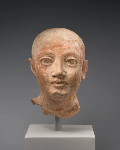 Terracotta head of a boy