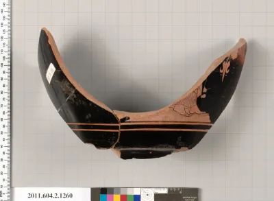 Terracotta fragment of a skyphos (deep drinking cup)