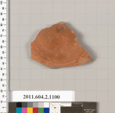 Terracotta fragment of a lamp?