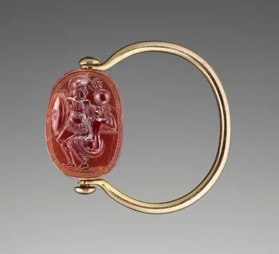 Engraved Scarab with Ajax and Cassandra