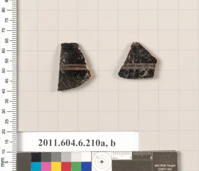 Terracotta fragments of an open shape