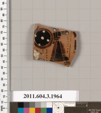 Terracotta fragment of a kylix (drinking cup)